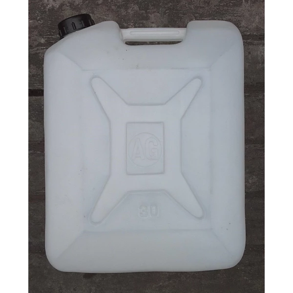 White AG Plastic Jerry Cans 30 Liters