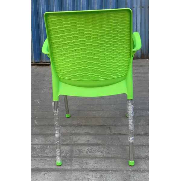 Plastic woven armrest armrest with stainless steel brand Lucky Star green highlighter