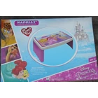 Meja plastik lesehan untuk anak usia 3 tahun keatas motif princess merk Napolly 1