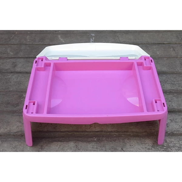 Meja plastik lesehan untuk anak usia 3 tahun keatas motif princess merk Napolly