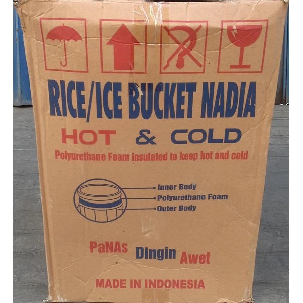 Plastic Rice Ice Bucket Nadia 30 liter brand Kaisha Indonesia