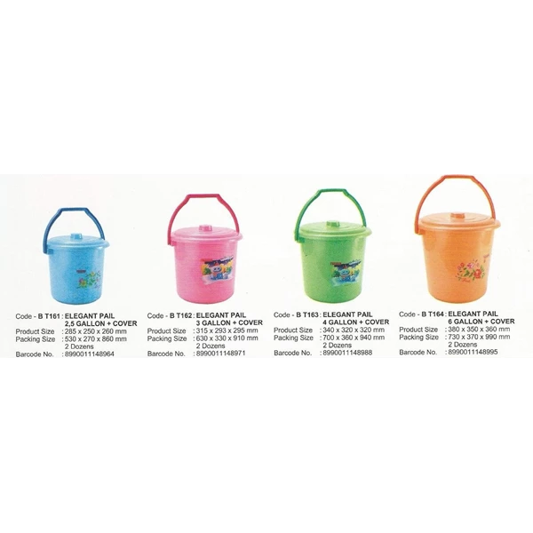plastic bucket Maspion 4 gallon and 6 gallon