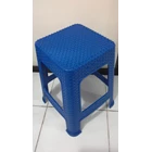 Blue plastic chair or bench woven meatball model Y code 3Y3 brand Napolly 3