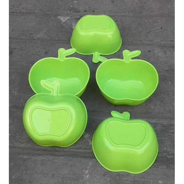 Apple plastic green apple bowl MA7048 golden Sunkist.