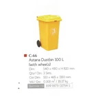 Astana dustbin plastic 100 liter code C66 brand Lionstar  1