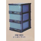 Plastic cabinet or stacking drawer 3 4 5 Multiplast brand 1