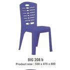 Plastic dining chair code 208 brand napoli blue 4