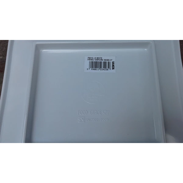 plate melamine tempura 8 inch P2010-8 brand of white Vanda color