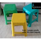 Rattan Motif Plastic Stool Chair Code 3r3 Napoli Brand 1