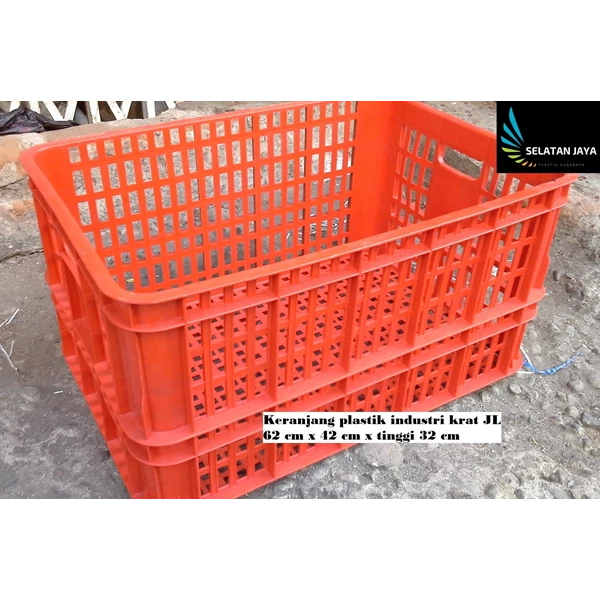 Cart plastic industrial crates hole multiguna brand JL