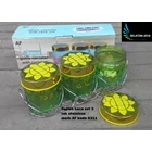 glass jar with stainless rack set of 3 of AF S311 brand 3