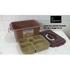 produk plastik rumah tangga Lunch box Amanda tempat selamatan syukuran plastik coklat 3