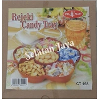Candy tray CT 168 merk OWL plast atau Toples plastik