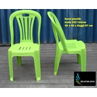 Plastic dinner chair code 102 bright green plastic 1