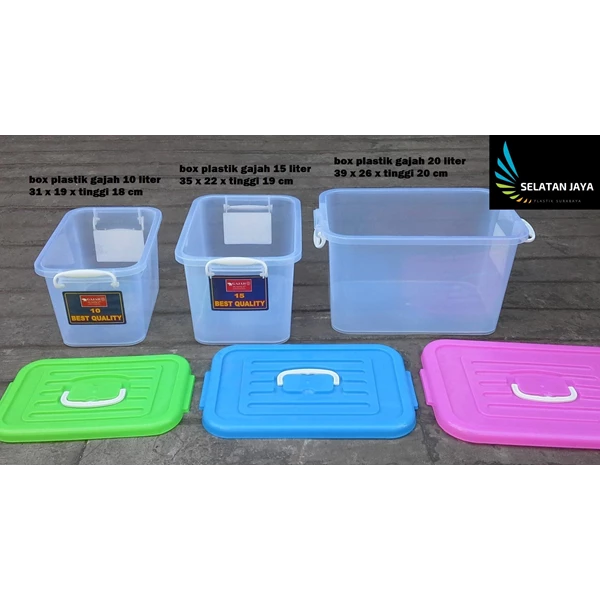 plastic box code 1310 1311 and 1312 brands gajah cover pink blue green plastic box for place of salvation Eid gift