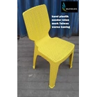 Plastic Chair Rattan Taiwan Brand Yellow Color 2