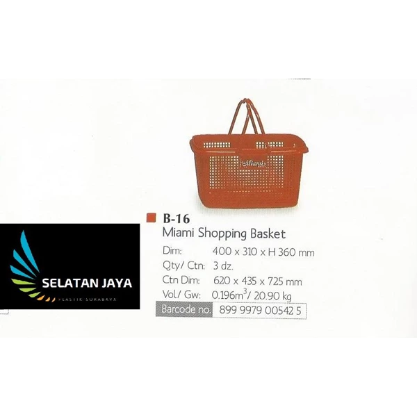 plastic basket for supermarket Miami B16 Lion Star brand