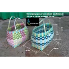 Basket of small plastic traditional woven markets 3