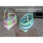 Basket of small plastic traditional woven markets 1