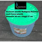 Produk Plastik Rumah Tangga Sealware plastik 16 liter atau toples plastik serbaguna Rainbow merk Crown 2