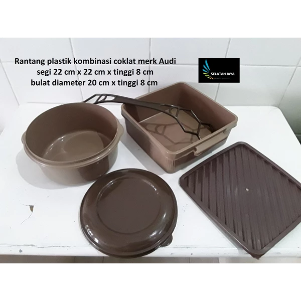 Produk Plastik Rumah Tangga Rantang plastik untuk selamatan warna coklat merk Audi