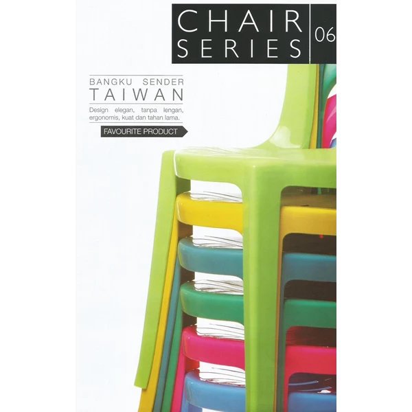 White plastic dining chair Taiwan brand