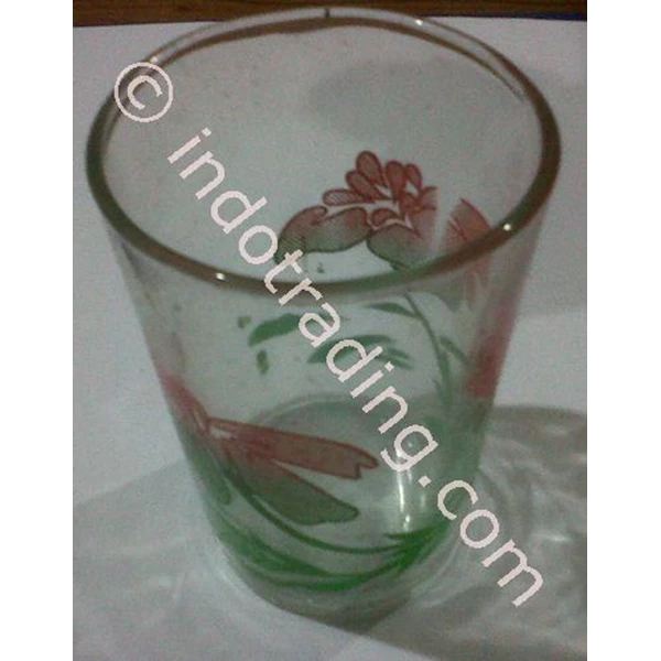Glass Cups And Glass Flowers