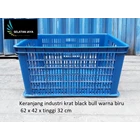 Thick hole industrial plastic basket black bull cheap price 2