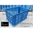 Thick hole industrial plastic basket black bull cheap price 4
