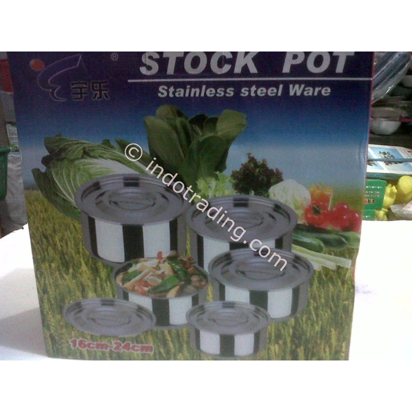 Panci Stock Pot Set Stainless Steel Ware 