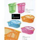Keranjang pakaian plastik linea dan laundry basket diamond merk Taiwan 1