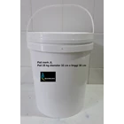 Round white plastic pail brand JL 3