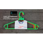 Gantungan baju plastik hanger rotan warna merk Sendy 2
