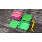 Plastic Basket Square Shape With 2 Stacking Products From Tanaka 2