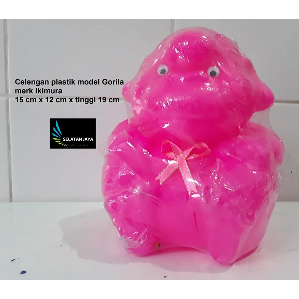 Celengan plastik model gorila merk Ikimura