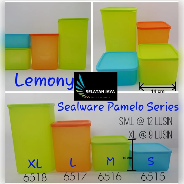 Toples plastik sealware pamelo merk Lemony