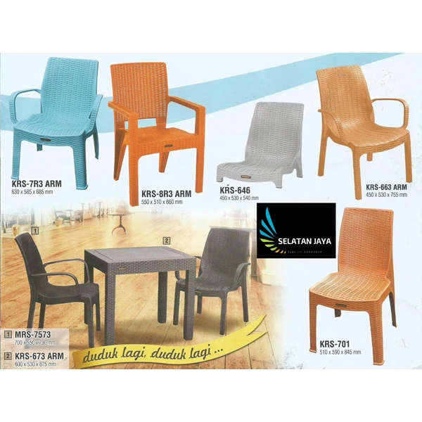 Napolly synthetic rattan plastic chairs