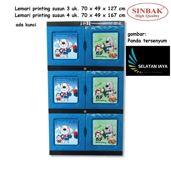 3 thick plastic stacking printing cabinet with strong brand Sinbak
