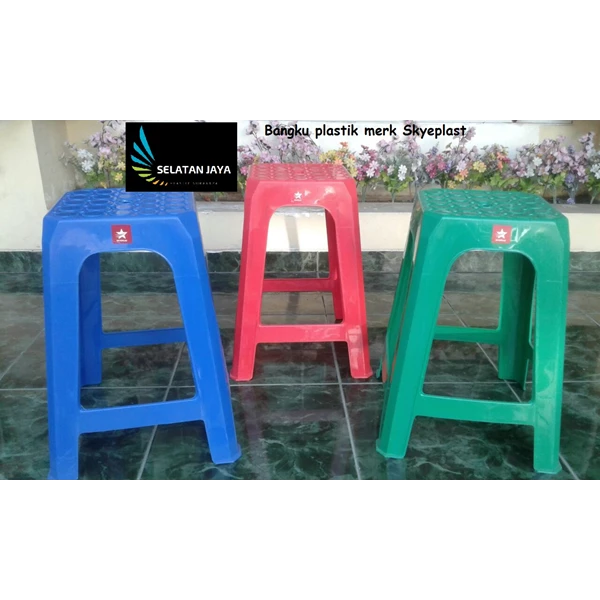plastic chair bench without backrest brand Skyeplast