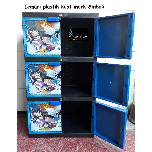 Strong plastic cabinet door 2 stacking 3 brands Sinbak
