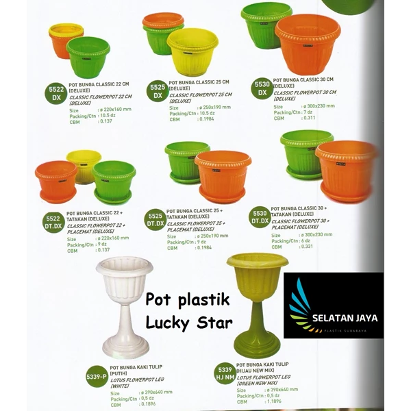plastic pots and lucky star brand foot pot