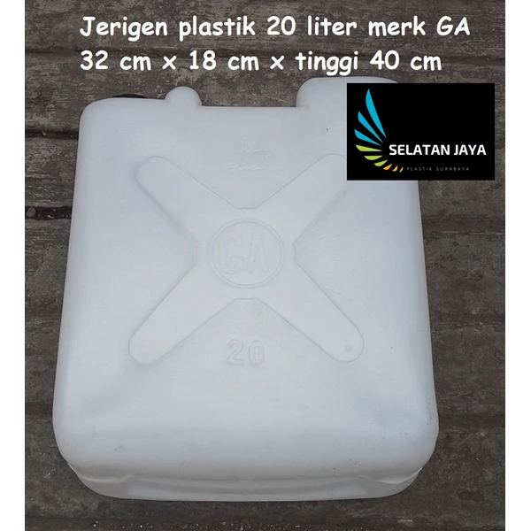 an Jerigen plastik air 20 liter merk GA  