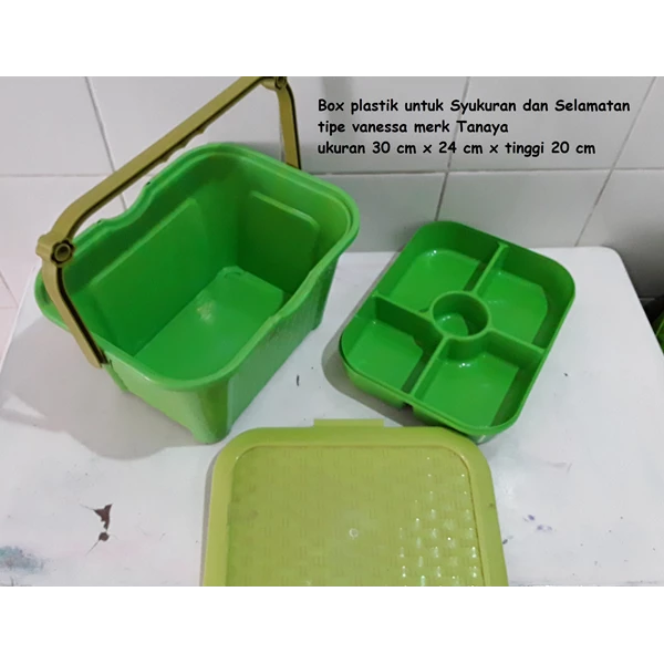 kotak makan Box plastik untuk syukuran selamatan vanessa tanaya