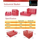 industrial plastic basket crates hole brands jl 1
