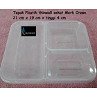 Kotak Makan Plastik Thinwall sekat merk Crown 2