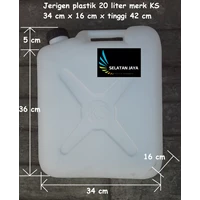 White milk jerrycans 20 liters brand KS