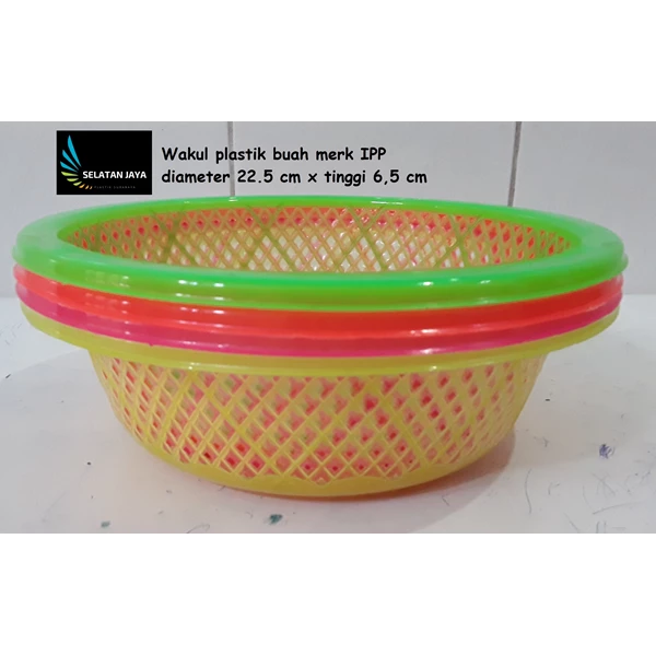 Deluxe color plastic fruit basket IPP brand