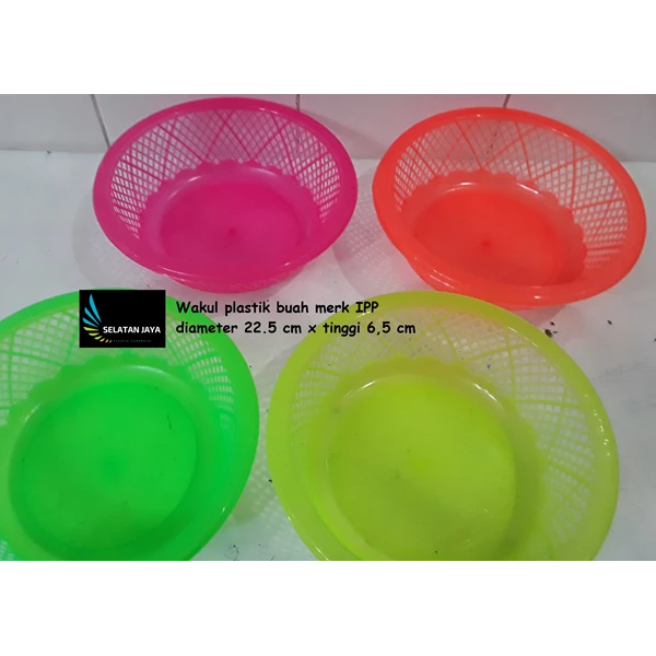 Deluxe color plastic fruit basket IPP brand