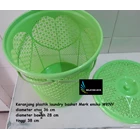 Keranjang plastik Laundry basket merk Emiko WKNY 2