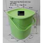 WKNY green plastic bucket facet Mauren 1